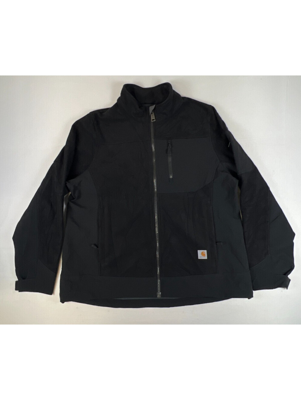 Carhartt Womens XL 16/18 Black Full Zip Soft Shell Active Workwear Jacket Coat